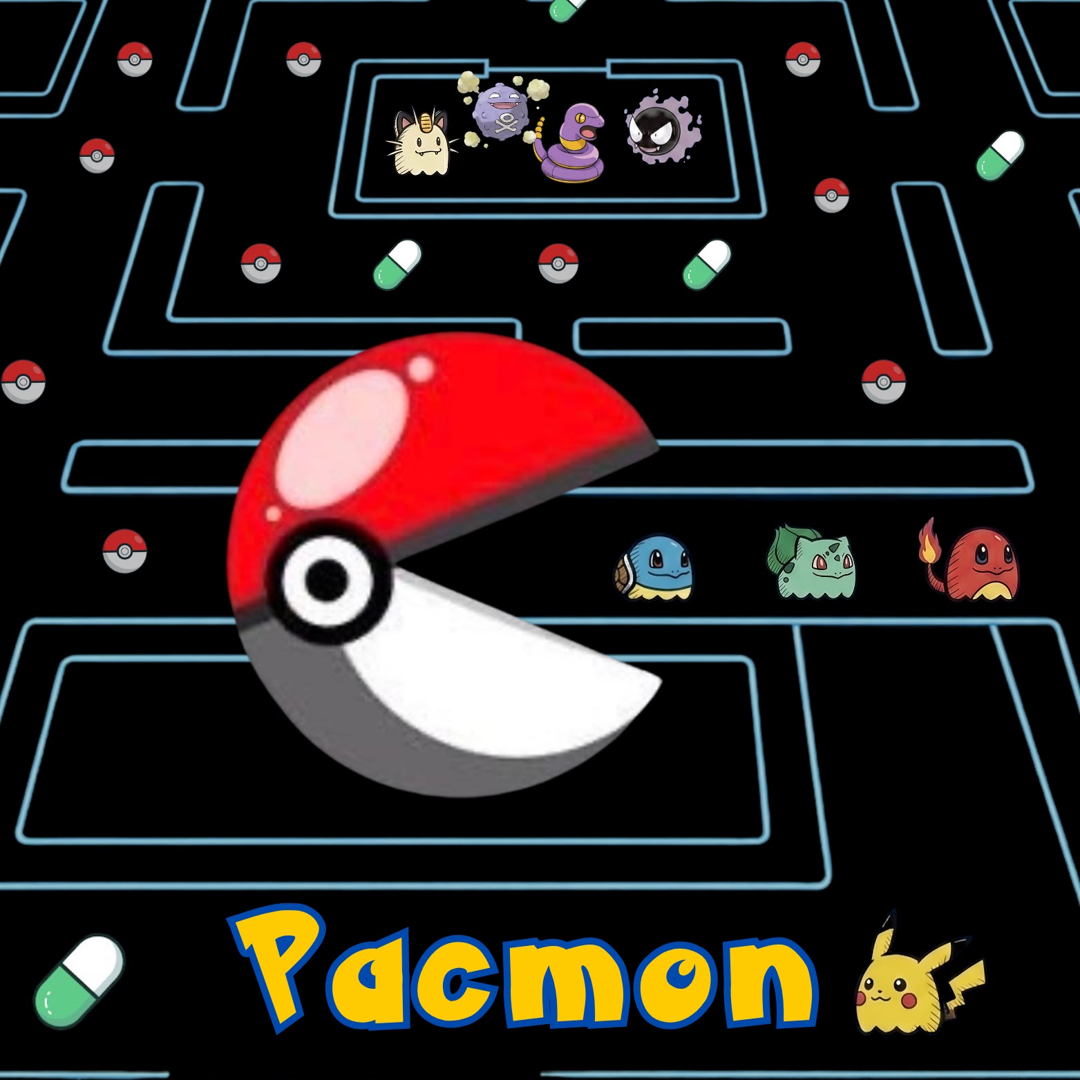 Futuristic PACMON Maze
